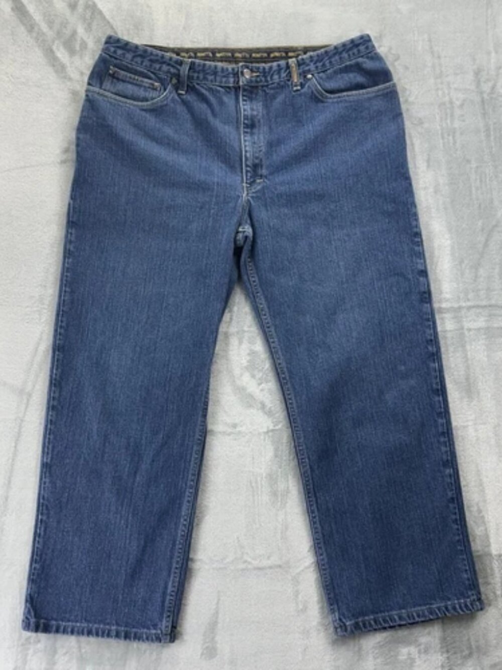 Beretta Jeans Mens 38x28 Straight Leg Made in‎ USA Dark Wash Casual